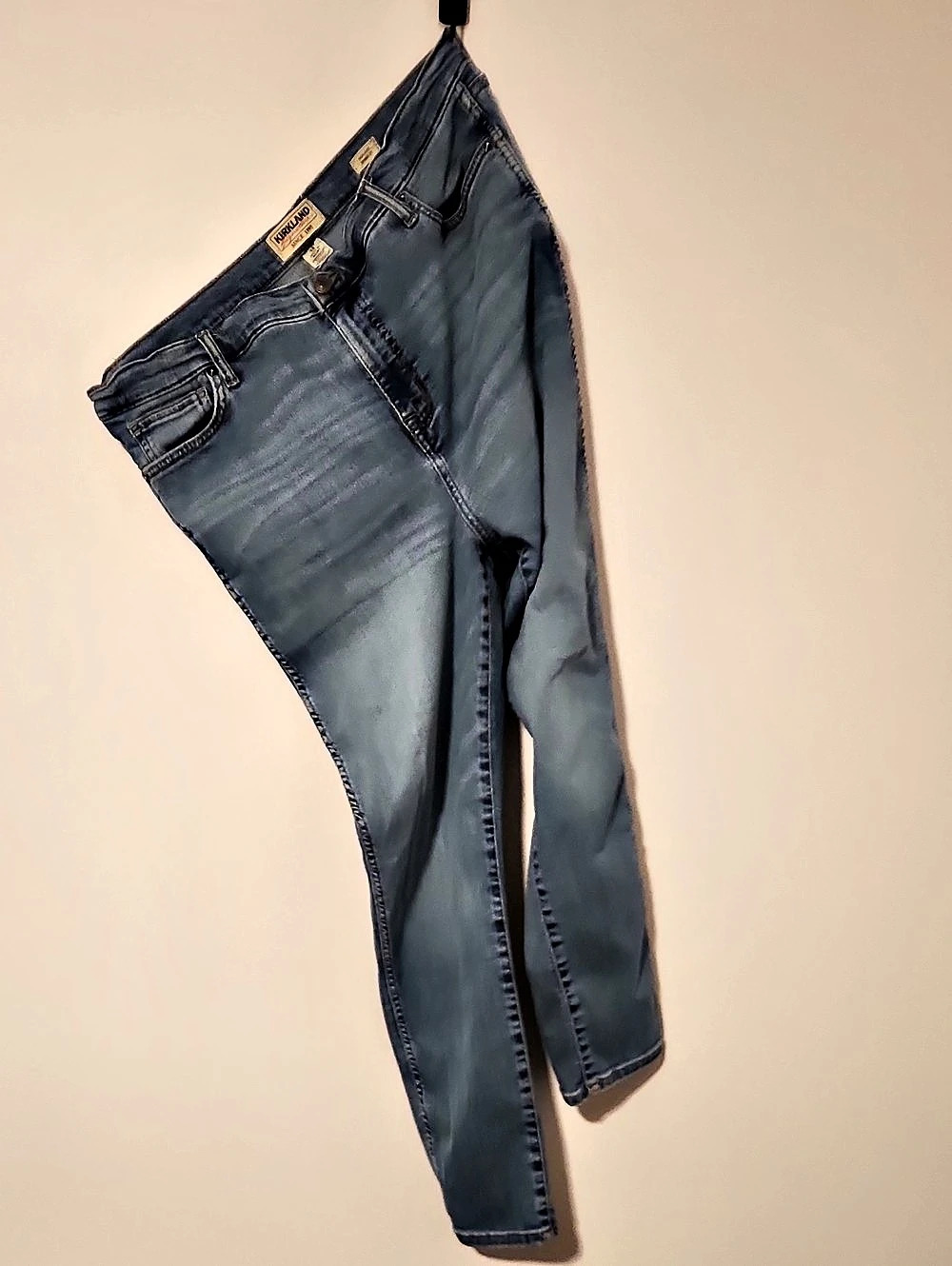 Kirkland High Rise Skinny Jean Skinny Jeans in Blue Waist 18 Like New